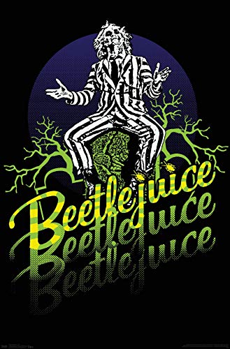 Trends International Beetlejuice-Yellow and Green Neon Wall Poster, 22.375" x 34", Unframed Version, 30 Count