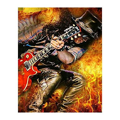 Guns N Roses - Retro Guitar Music Decor Wall Art, Our Vintage Rock Music Poster Print is Great For Home decor, Bedroom Decor, Music Room, Office Decor, or Man Cave Room Decor Aesthetic Unframed - 8x10
