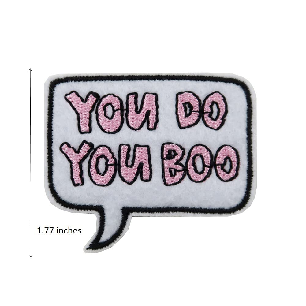 You Do You Boo Embroidered Iron On Patch