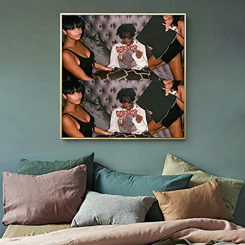 NC Tiango Playboi Carti Playboi Carti Music Album Art Canvas Poster HD Print 16x16 inch size, unframed