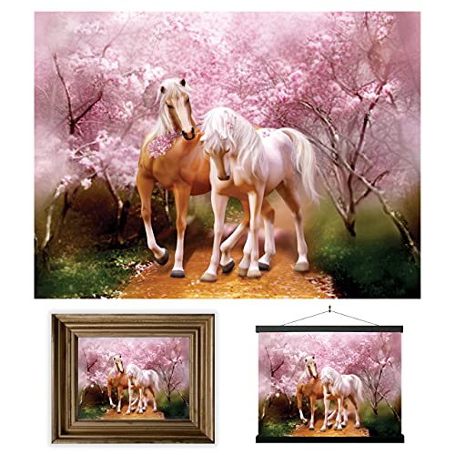 3D LiveLife Lenticular Wall Art Prints - Spring Love from Deluxebase. Unframed 3D Horse Poster. Perfect wall decor. Original artwork licensed from renowned artist, Carol Cavalaris