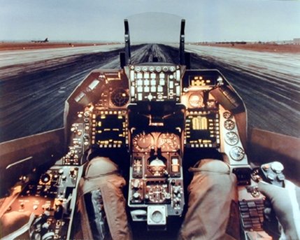 F-16 Cockpit Flight Deck Wall Decor Military Aviation Art Print Poster (16x20)