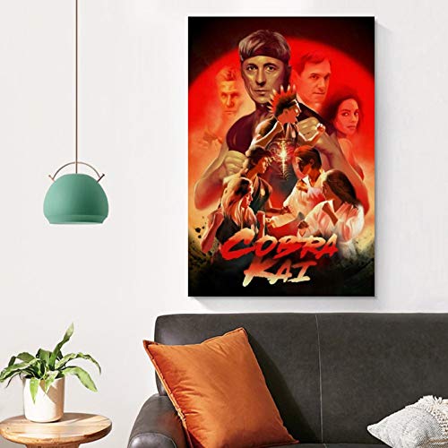 Cobra Kai Posters Canvas Art Poster and Wall Art Picture Print Modern Family Bedroom Decor Posters 12x18inch(30x45cm)
