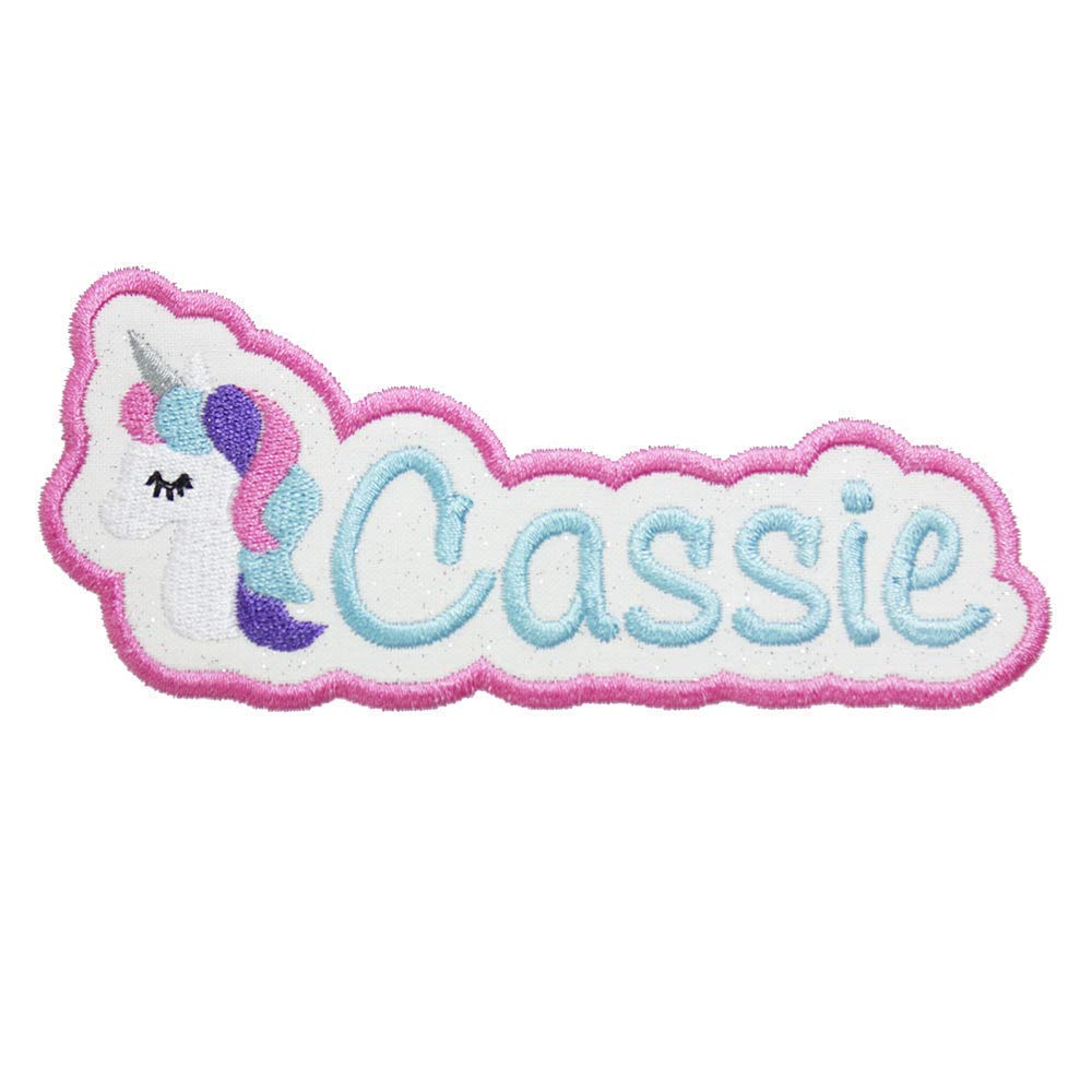 Unicorn Name Patch Personalized Patch in your choice of sew on or iron on patch