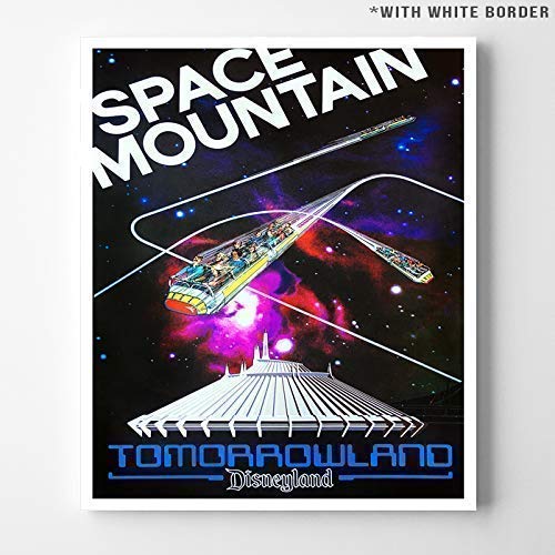 Disneyland Space Mountain III Tomorrowland Wall Art Poster Home Decor Print Vintage Artwork Reproduction - Unframed