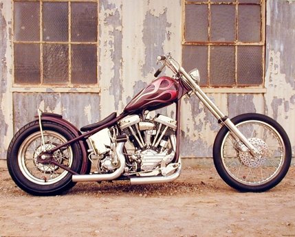 Vintage Motorcycle Wall Decor Chopper Buck Lovell Biker Art Print Poster (16x20)