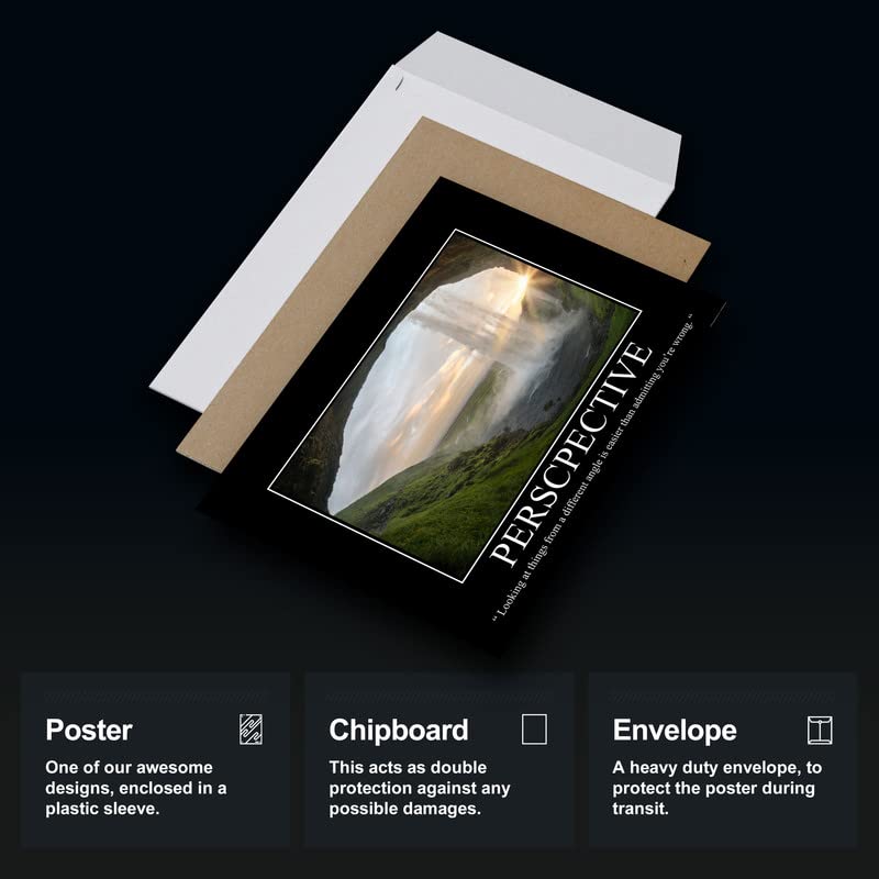 Inspirational Wall Art Co. - Perspective | Demotivational Poster - Sarcastic Funny Office Decor - Snarky Ironic Wall Art - Demotivational Posters for Office | 11x14 Inches Unframed Print