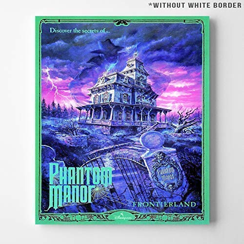 Disneyland Phantom Manor Frontierland Wall Art Poster Home Decor Print Vintage Artwork Reproduction - Unframed