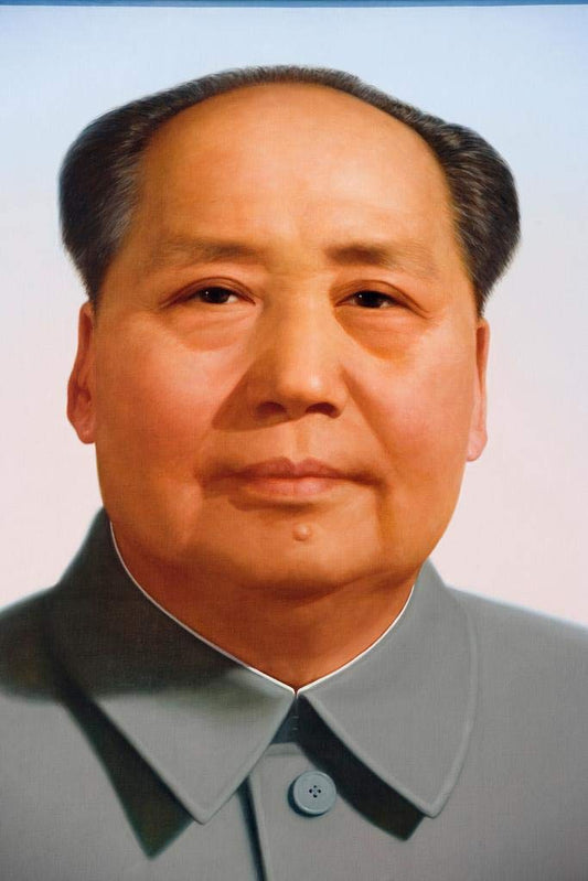 Chairman Mao Zedong Portrait China Poster Chinese Leader Politics Politician Great Wall Thick Paper Sign Print Picture 8x12