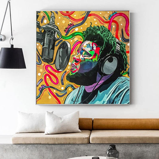 TIANGONGZAOWU Rod Wave Beautiful Mind Music Album Art Poster HD Print Home Wall Decor, 16x16 inches, unframed