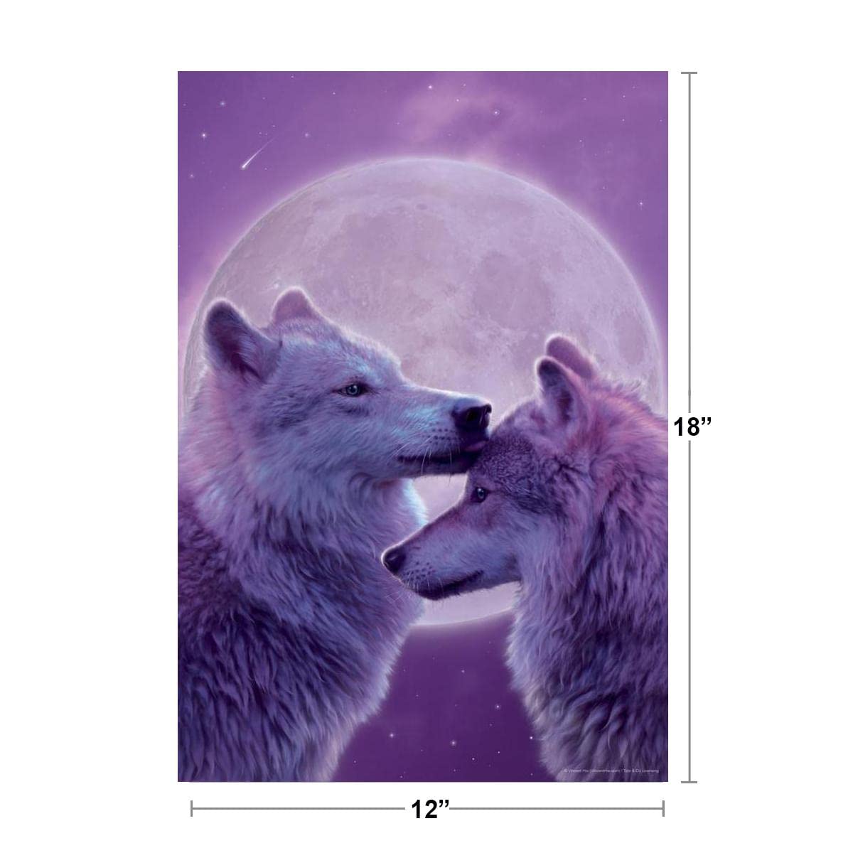 Loving Wolves by Vincent Hie Nature Wolf Posters For Walls Posters Wolves Print Posters Art Wolf Wall Decor Nature Posters Wolf Decorations for Bedroom Cool Wall Decor Art Print Poster 12x18