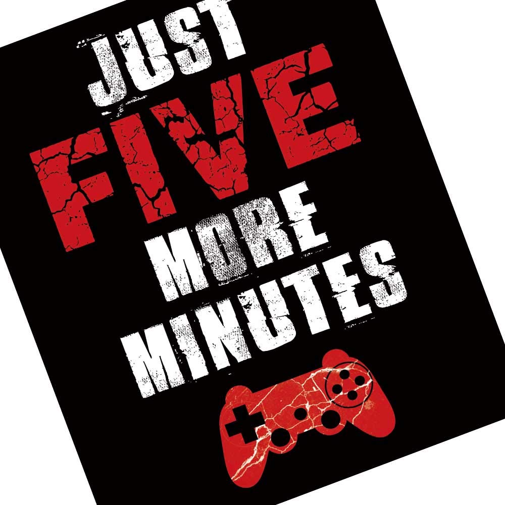 CHIEN-CHI LILI Four Blue Video Game Posters Set of 4 (8”X10”), Cool Video Game Themed Art Print Room Wall Decoration, Gamer Wall Art, Boys Bedroom, Gamer, Kids Room, Black, No Frames