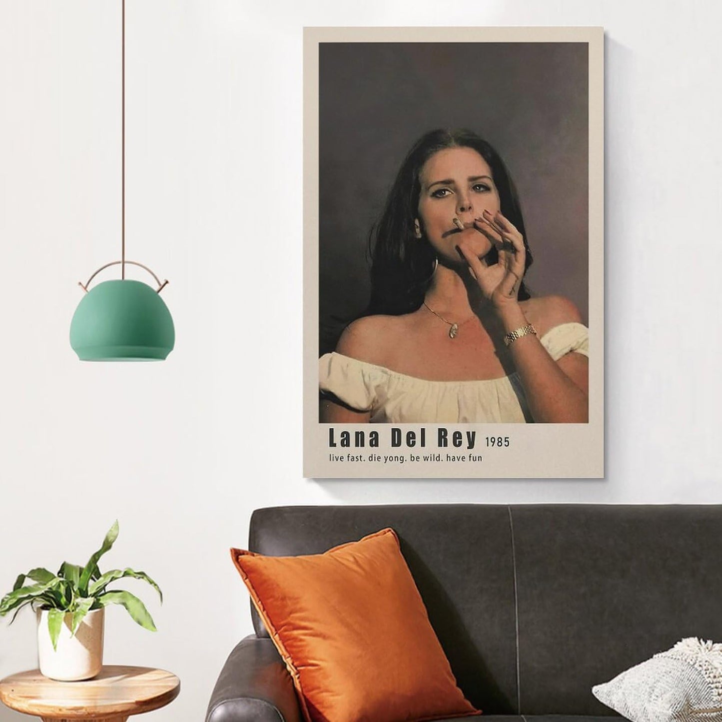 HAYNANCH Singer Lana Del Rey Poster Canvas Prints Wall Art Prints Painting Album Cover Poster Decoration Gift For Home Office Bedroom Decorations Unframed 12x18inch(30x45cm)