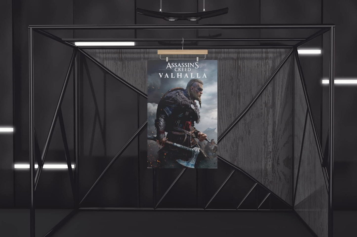 Assassins Creed Poster Valhalla Merchandise Male Ultimate Edition Key Art Video Game Cover Video Gaming Gamer Collectibles Viking Eivor Varinsdottir Gift Home Cool Wall Decor Art Print Poster 12x18