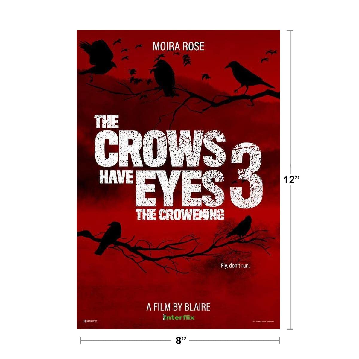 Schitts Creek Poster The Crows Have Eyes 3 The Crowening Movie Official Schitts Creek Merchandise David Rose Apothecary Merchandise Rosebud Motel Moira Rose Thick Paper Sign Print Picture 8x12