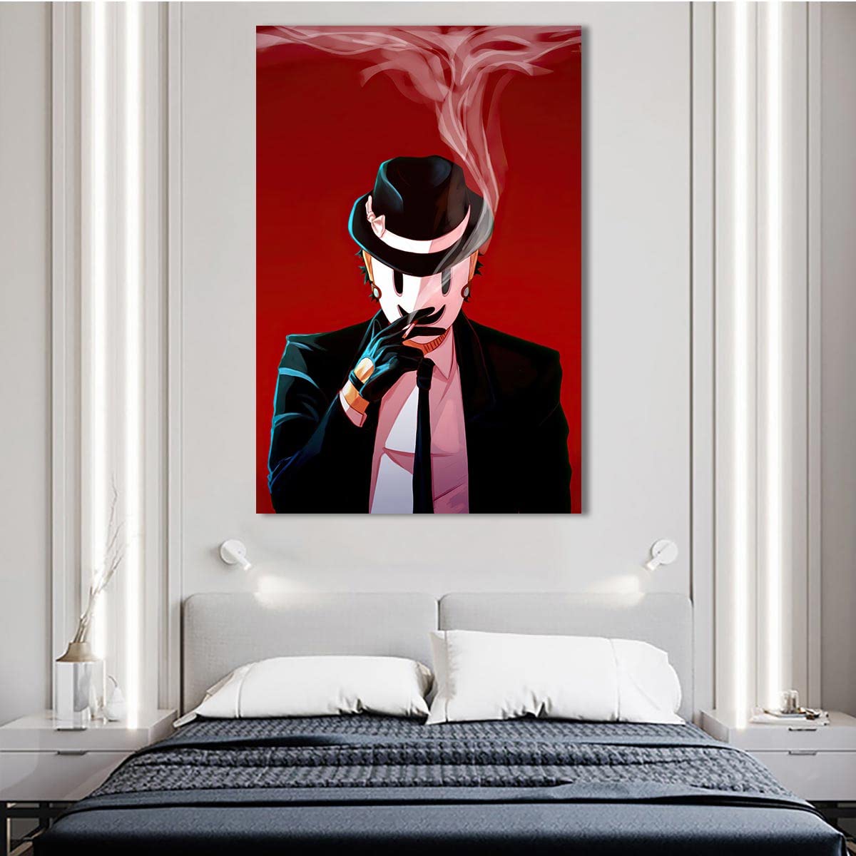 AFUT Rise Invasion Poster,Sniper Mask Man,Canvas Wall Art For Living Room Decor Aesthetic Vintage Posters & Prints Farmhouse Kitchen Wall Decor Preppy Room Decor Aesthetic Unframed 12x18 inches