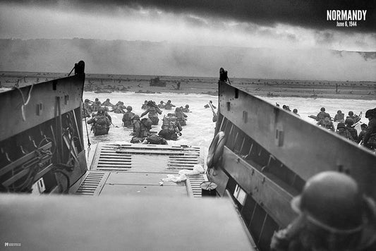 D Day Normandy Invasion 1944 World War 2 Memorabilia World History Classroom Decorations WWII WW2 Poster Military World War II US History Americana Army Cool Wall Decor Art Print Poster 12x18