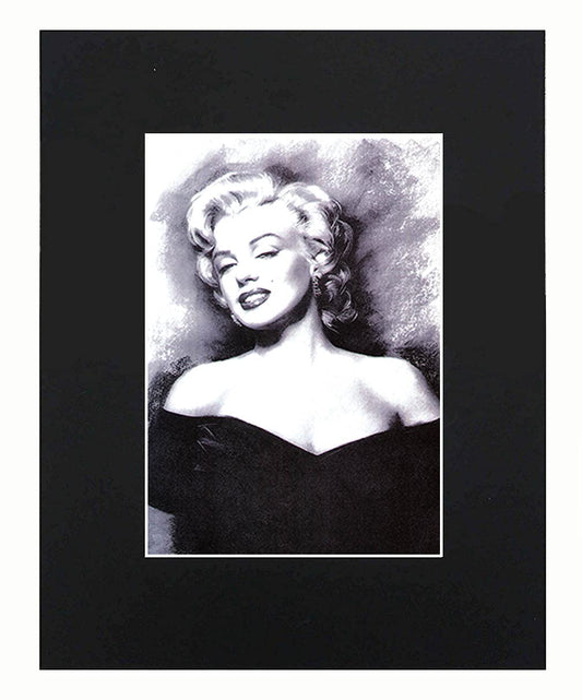XQArtStudio Marilyn Monroe Portrait Art Artworks Print Picture Photograph Mini Poster Gift Wall Decor Display Size with Matted 8x10, Multicolor