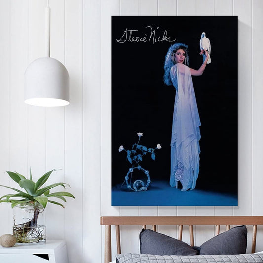 LOEBKE Singer Stevie Nicks Vintage Poster Poster Decorative Painting Canvas Wall Posters And Art Picture Print Modern Family Bedroom Decor Posters 12x18inch(30x45cm)