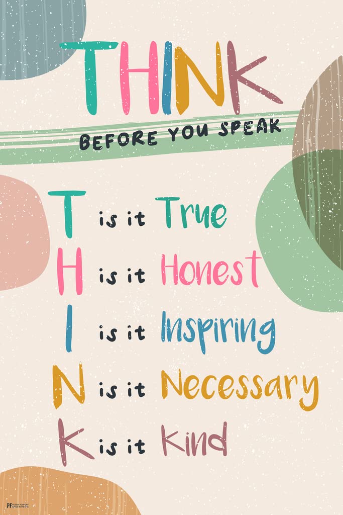 Think Poster Classroom Boho Decor Cool Wall Decor Art Print Poster 12x18