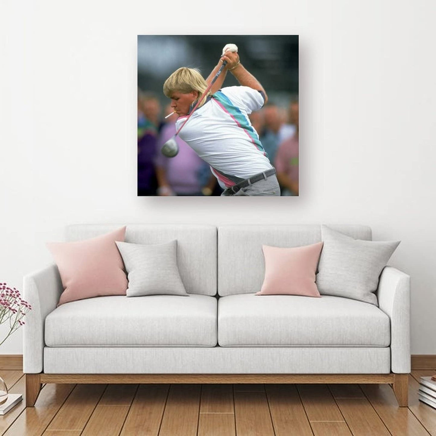 Poster John Daly Golfer Posters Wall Art Painting Canvas Gift Living Room Prints Bedroom Decor Poster Artworks 12×12inch(30×30cm)