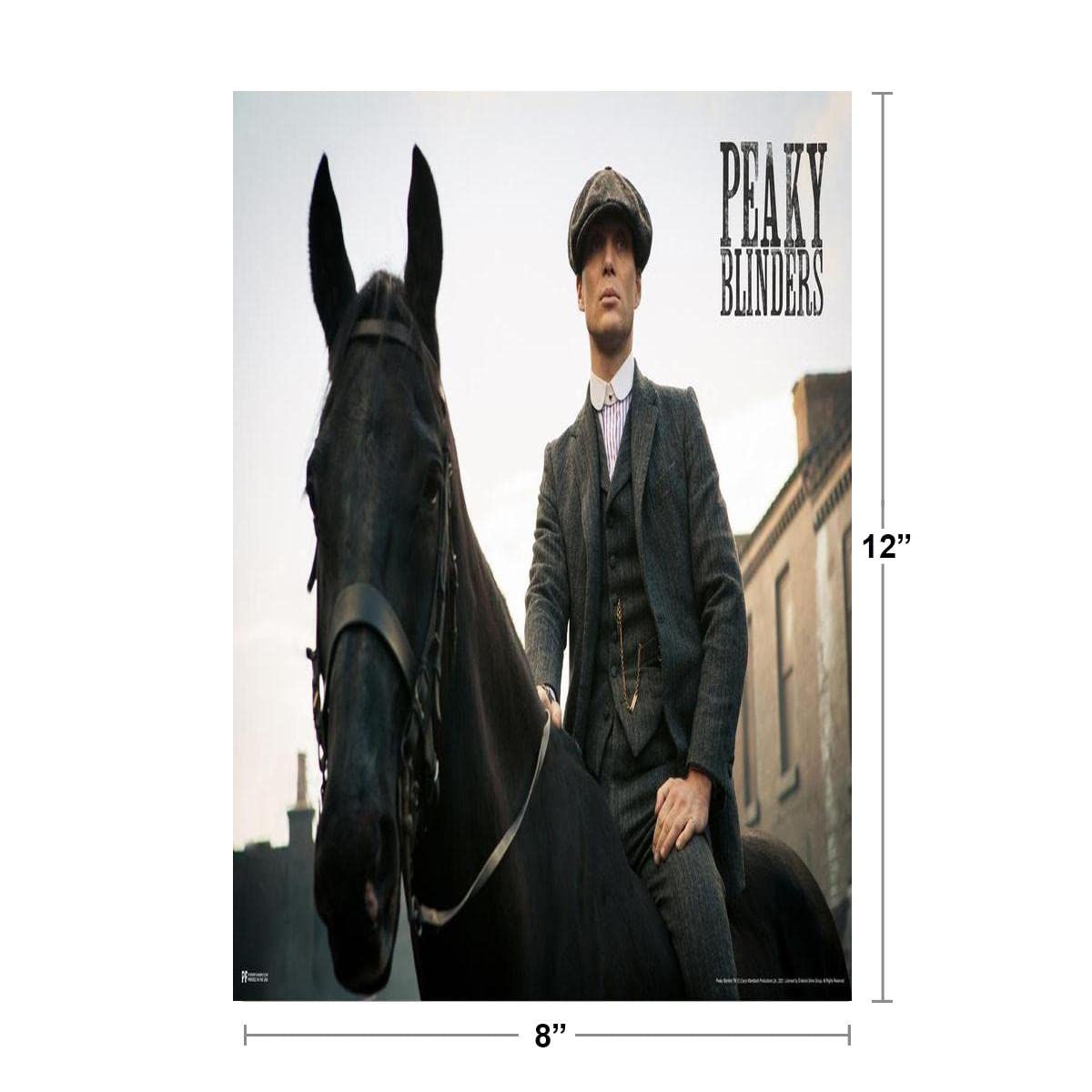 Peaky Blinders Poster Tommy Riding on a Horse Thomas Shelby Peaky Blinders Merchandise Peaky Blinders Print Shelby Company Limited Tommy Television Series TV Thick Paper Sign Print Picture 8x12