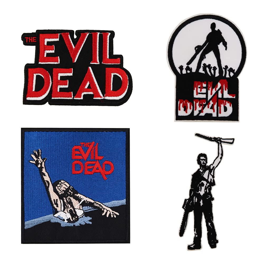 Evil Dead Army of Darkness Embroidered Iron On Patches Halloween Horror Film Costume