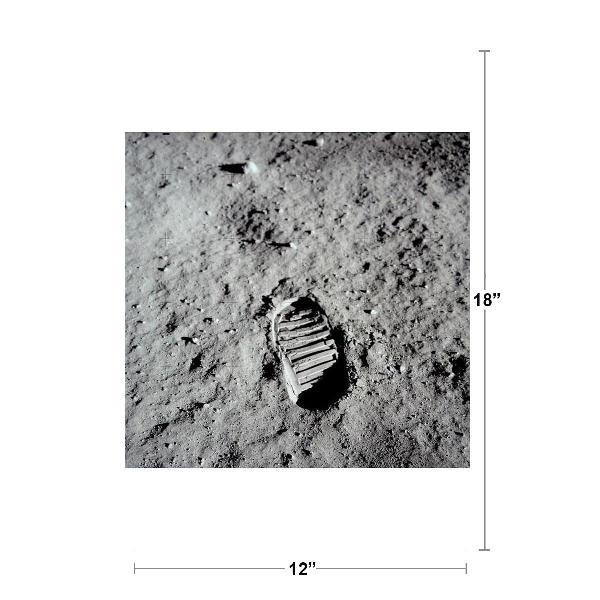 First Footprint On The Moon Neil Armstrong Photo Photograph Cool Wall Decor Art Print Poster 12x18