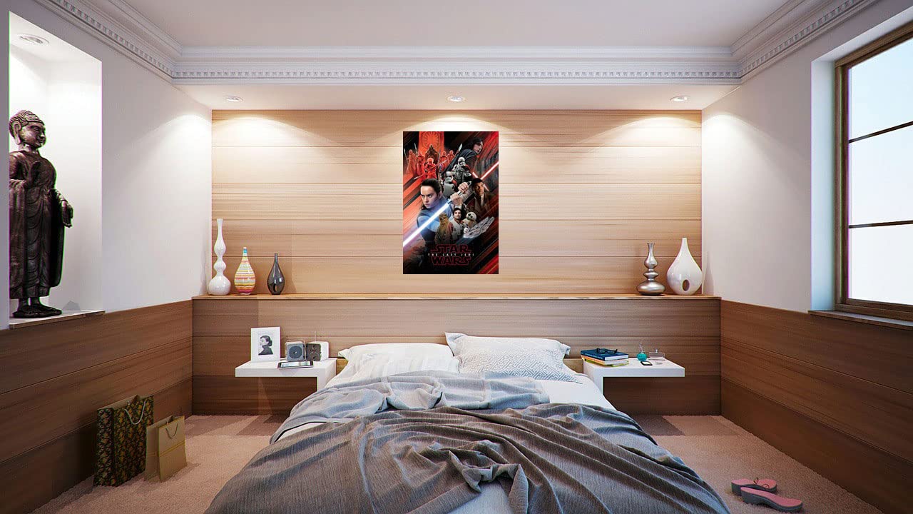 POSTER STOP ONLINE Star Wars Episode VIII - The Last Jedi - Movie Poster/Print (Character Montage/Red) (Size 24" x 36") (by
