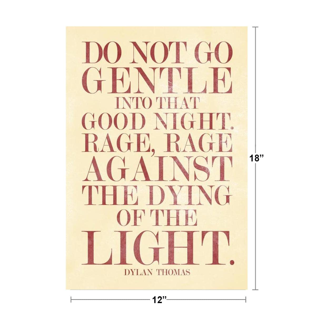 Dylan Thomas Do Not Go Gentle Into That Good Night Cool Wall Decor Art Print Poster 12x18