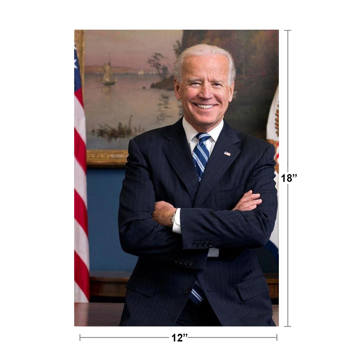 Joe Biden Official Portrait President Presidential Photo Picture Cool Wall Decor Art Print Poster 12x18