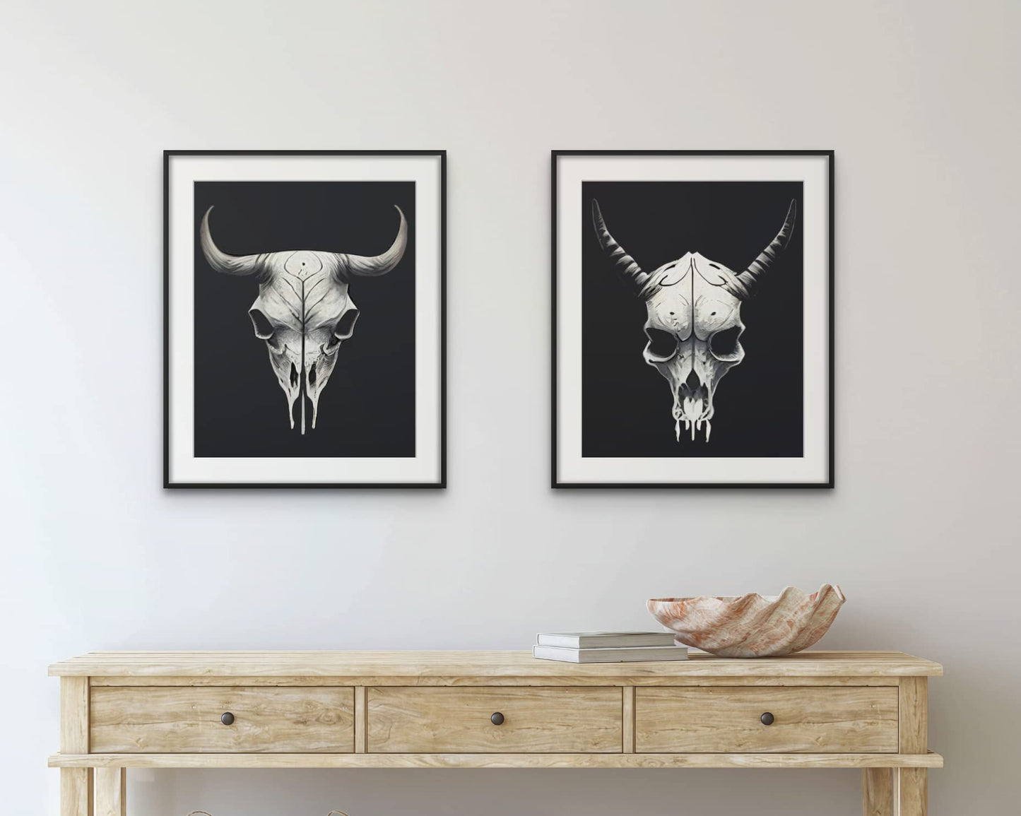Cow Skull Prints, Modern Farmhouse Prints, Cow Skull Poster, Animal Skull Decor, Animal Skull Wall Prints, Western Decor For Bedroom, Skull Decor, Western Room Decor for Boys (8x10 Unframed)