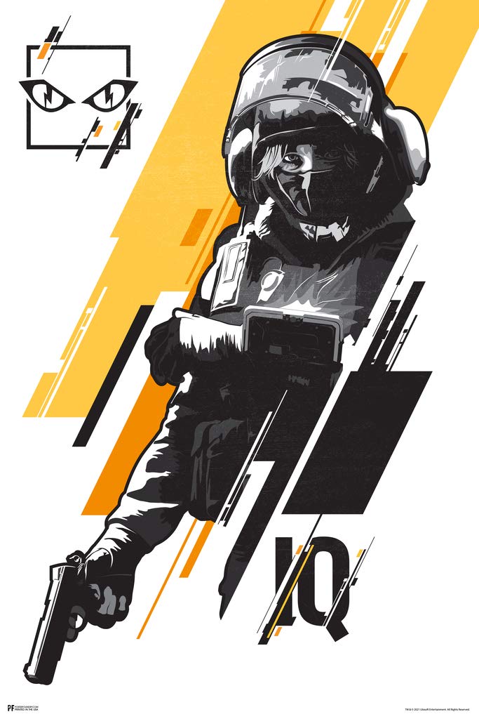 Rainbow Six Siege Merchandise IQ Character Video Game Video Gaming Gamer R6 Siege Tom Clancy Rainbow Six Seige Wall Art Cool Wall Decor Art Print Poster 12x18
