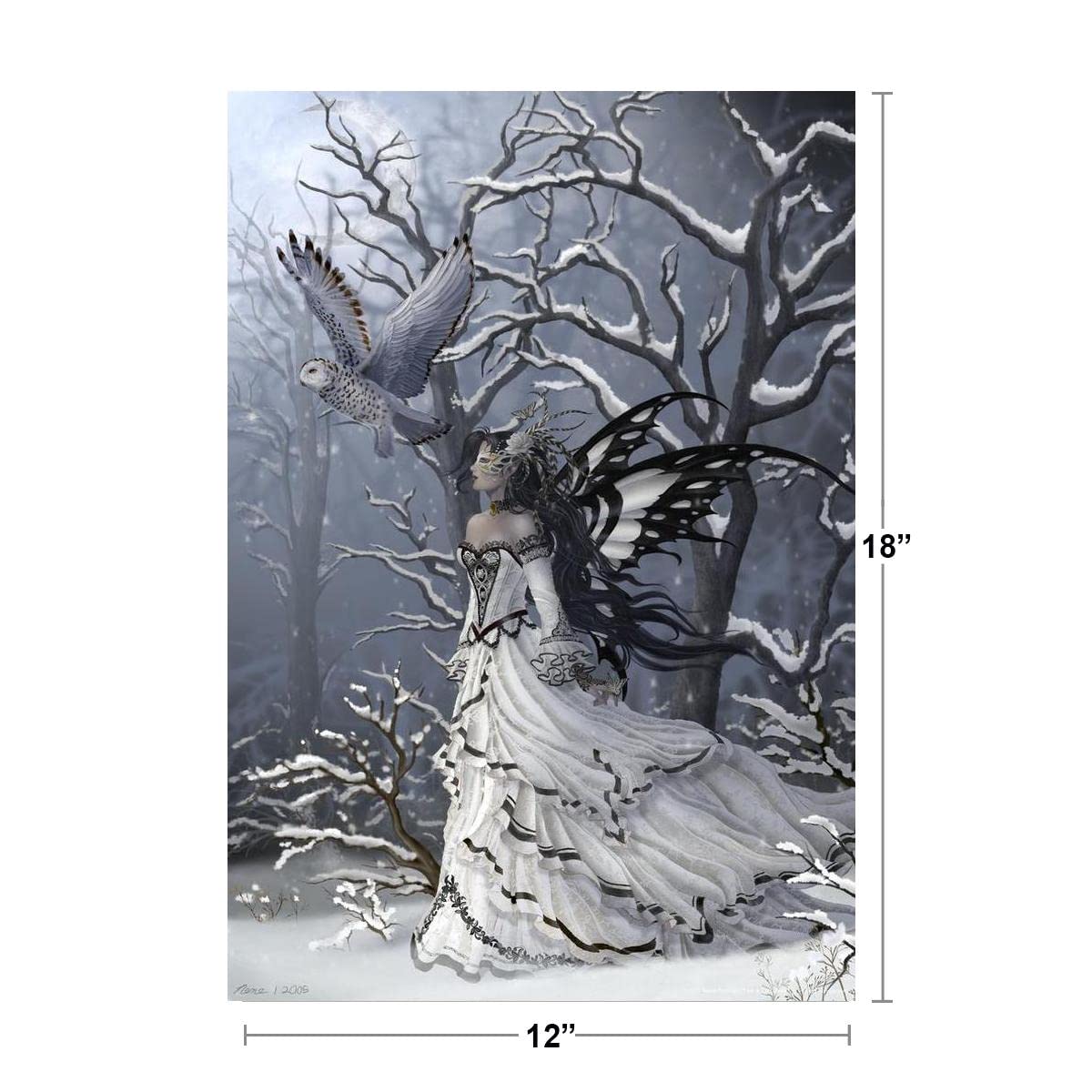 Queen of Owls by Nene Thomas Cool Wall Decor Art Print Poster 12x18