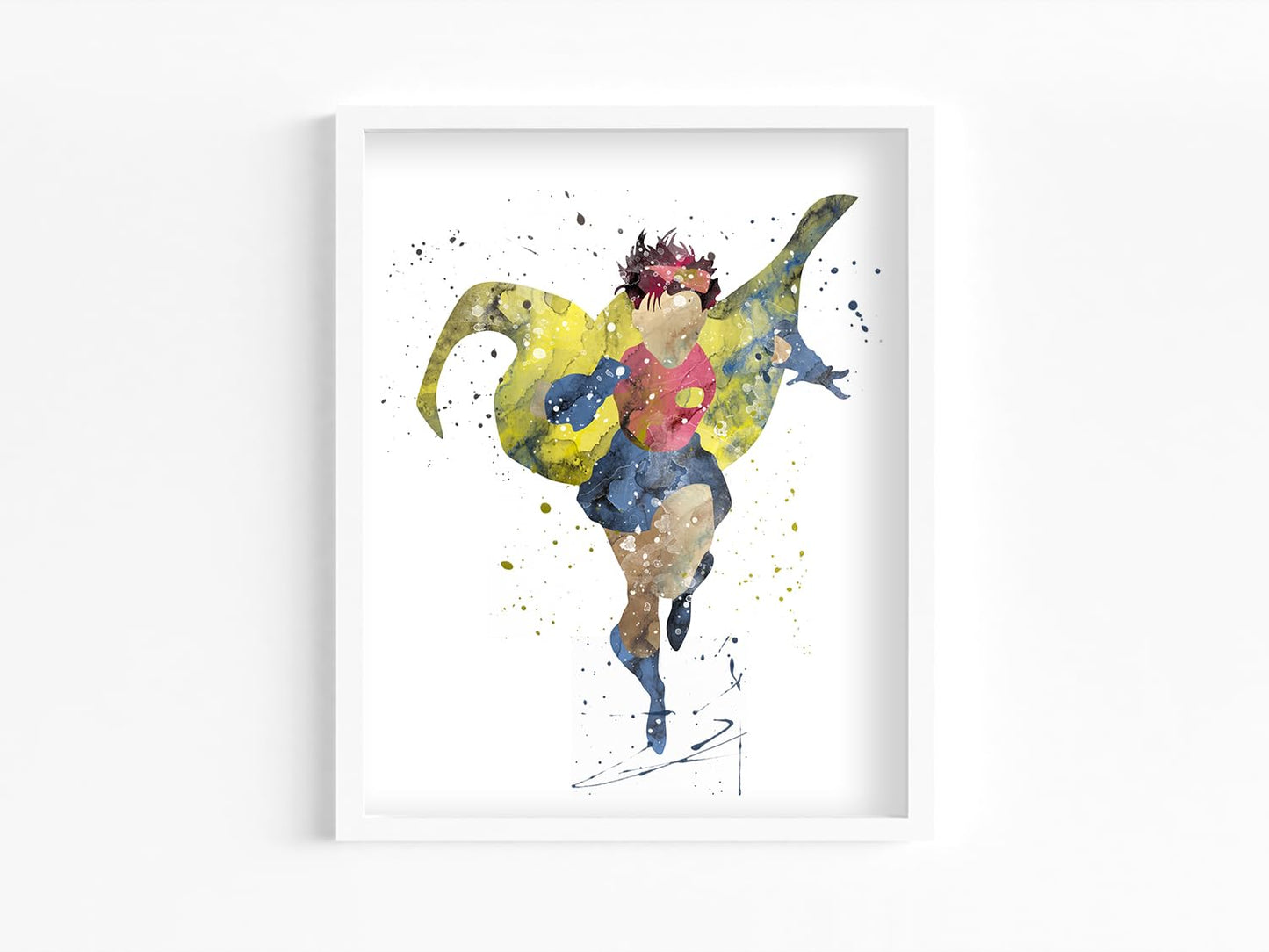 Jubilee Prints, X-Men Watercolor, Nursery Wall Poster, Holiday Gift, Kids and Children Artworks, Digital Illustration Art