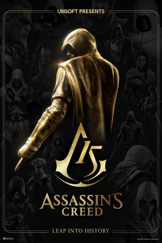 Assassins Creed Poster Official 15th Anniversary Edition Cool Wall Decor Art Print Poster 12x18