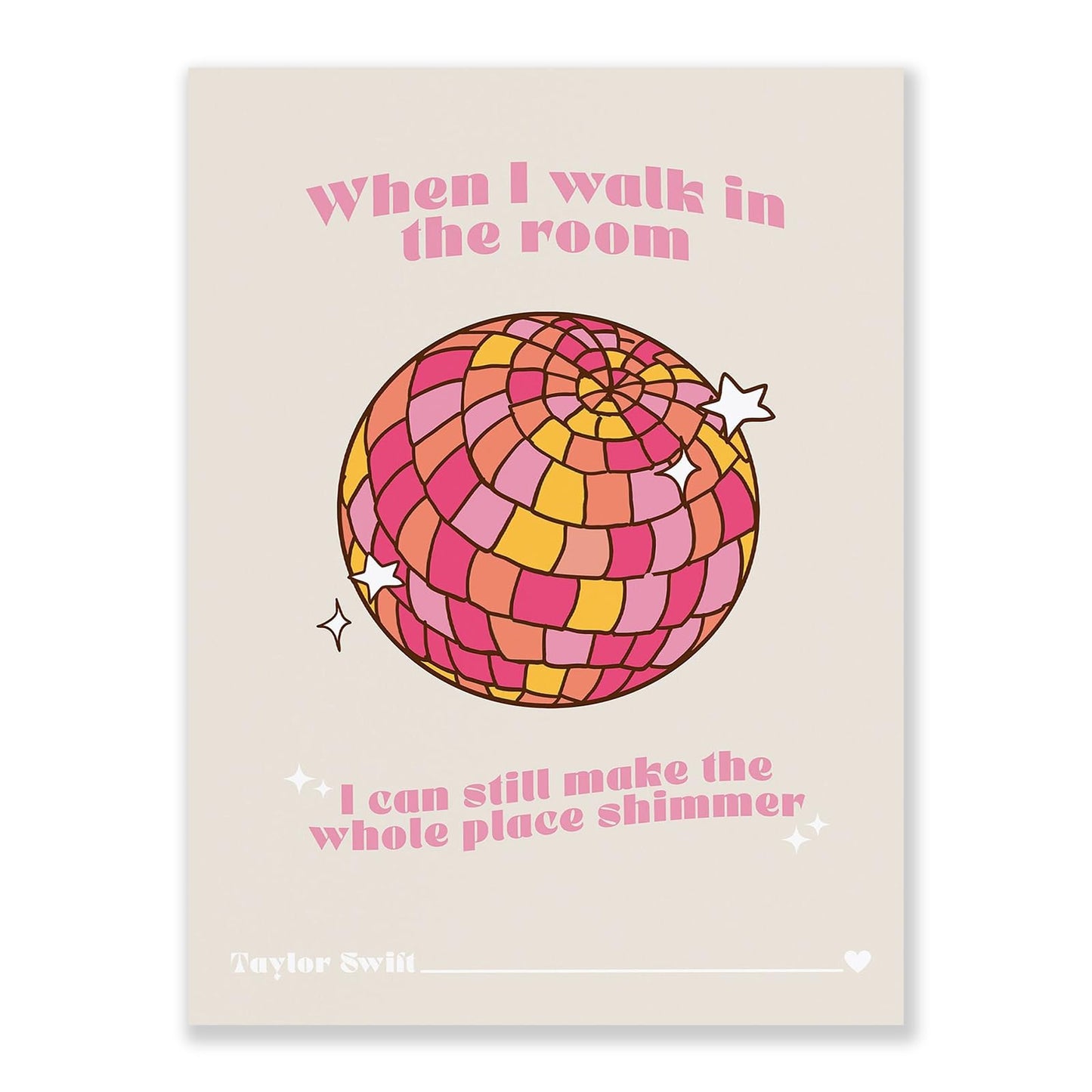 Taylor Poster Music Wall Art Print Lyrics Art Wall Decor 12x16inch Unframed