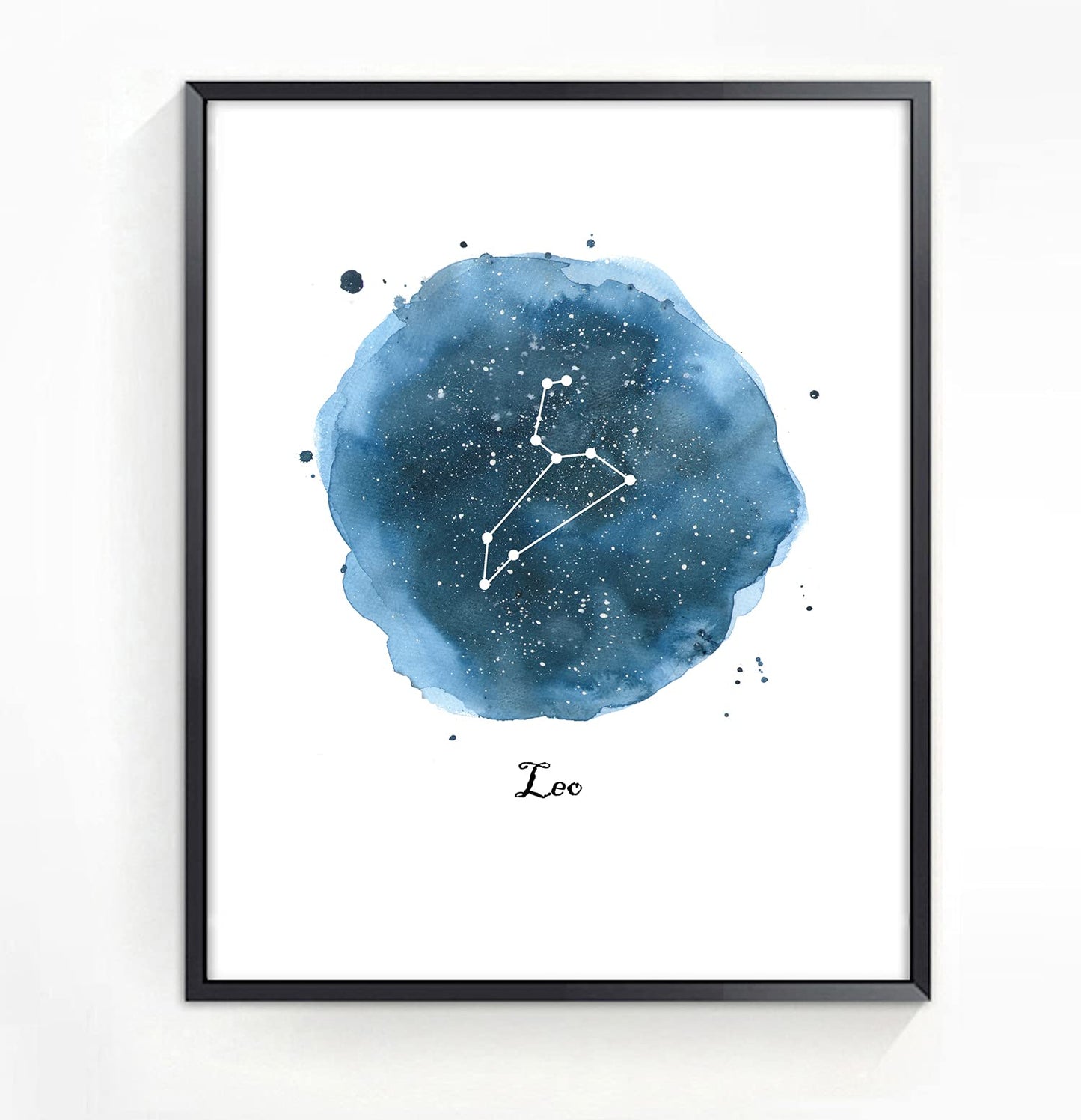 Leo Zodiac Art Print, Leo Zodiac Print, Constellation Astrology Poster, Gift For men, Zodiac Artwork, Gift For Women, Gift For Leo, Astronomy Poster, Unframed 8x10 Print