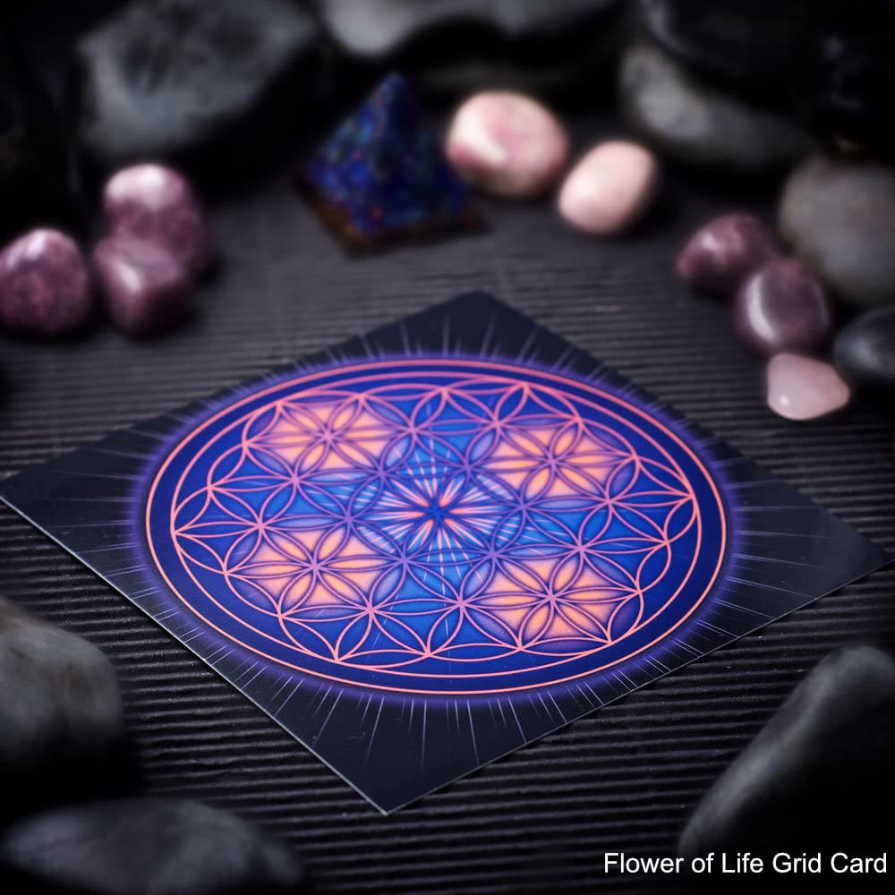 Home Protection Mini Crystal Grid Set with Selenite, Black Tourmaline, and Smoky Quartz