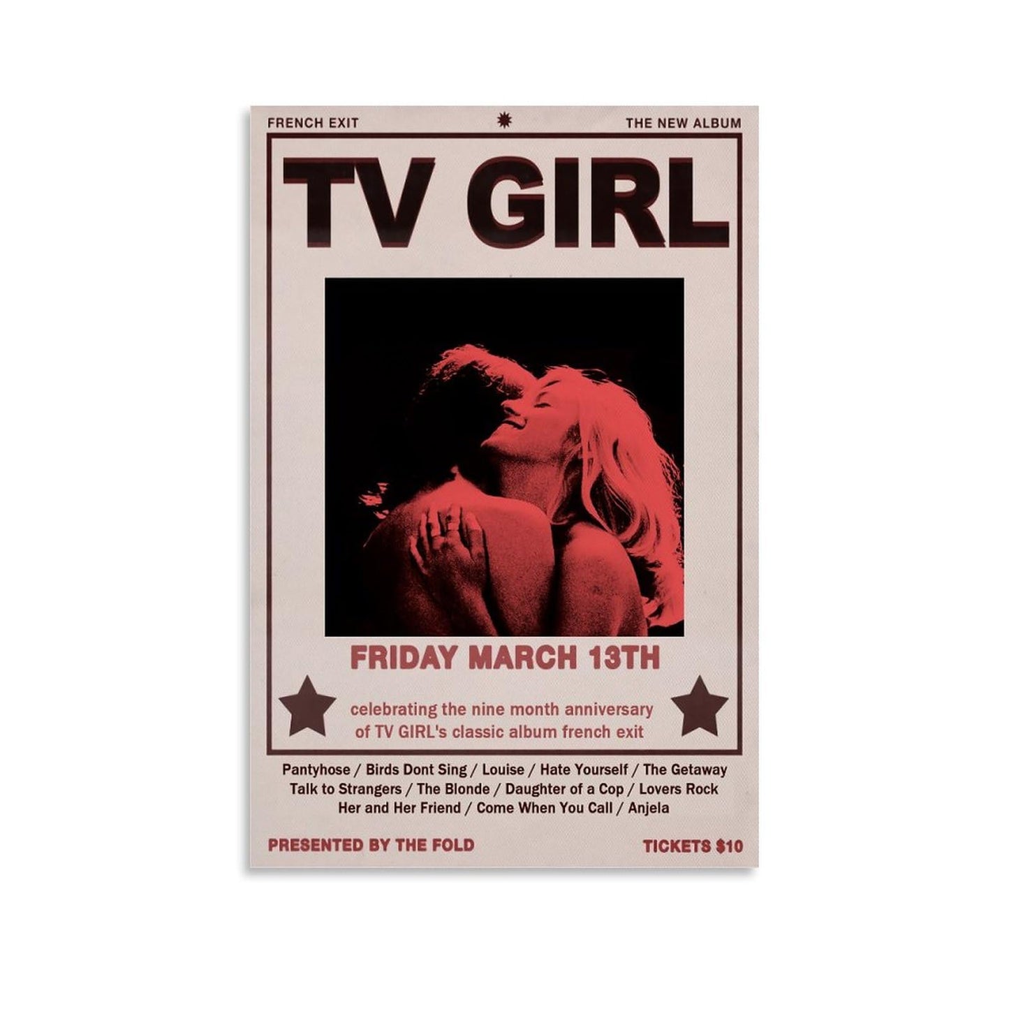QMena Tv Girl Vintage Poster Music Posters Retro Posters High Definition Printed Posters And Canvas Printed Wall Art Posters Are Used for Room Decor 12x18inch(30x45cm) Unframe-style