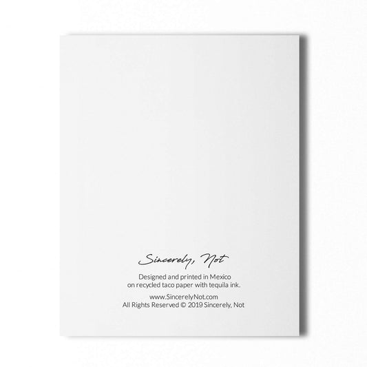 Sincerely, Not Inspirational Quote Art Print Motivational Words Poster 11"x14" UNFRAMED Motivational Typography Artwork for Living Room Bedroom or Home Office Wall Decor