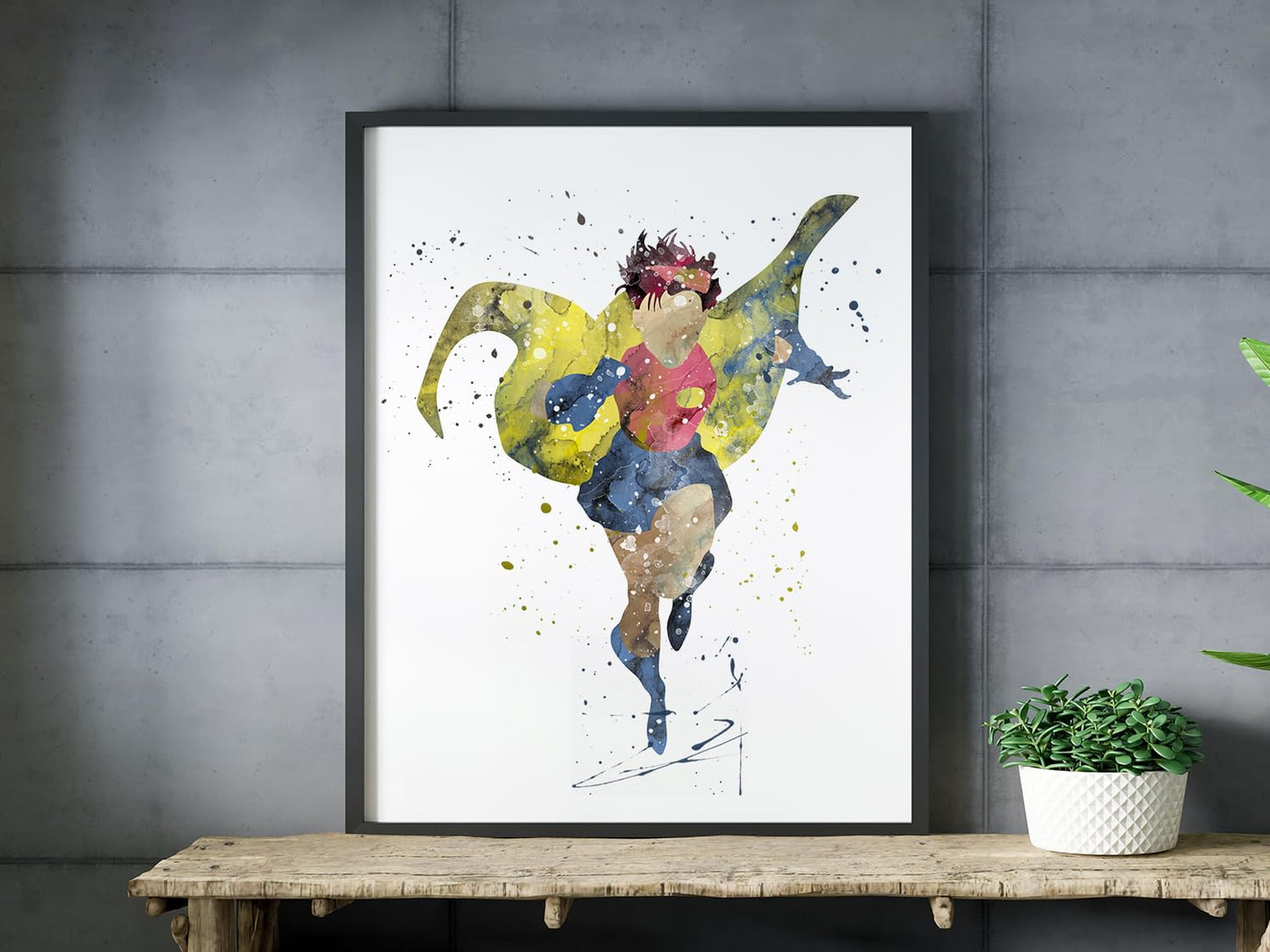 Jubilee Prints, X-Men Watercolor, Nursery Wall Poster, Holiday Gift, Kids and Children Artworks, Digital Illustration Art