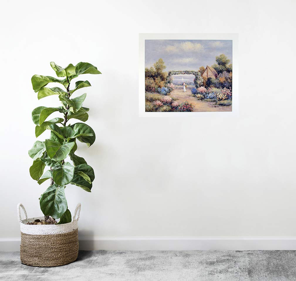 Country Cottage Flower Garden Scenery Landscpae Wall Decor Art Print Poster (16x20)