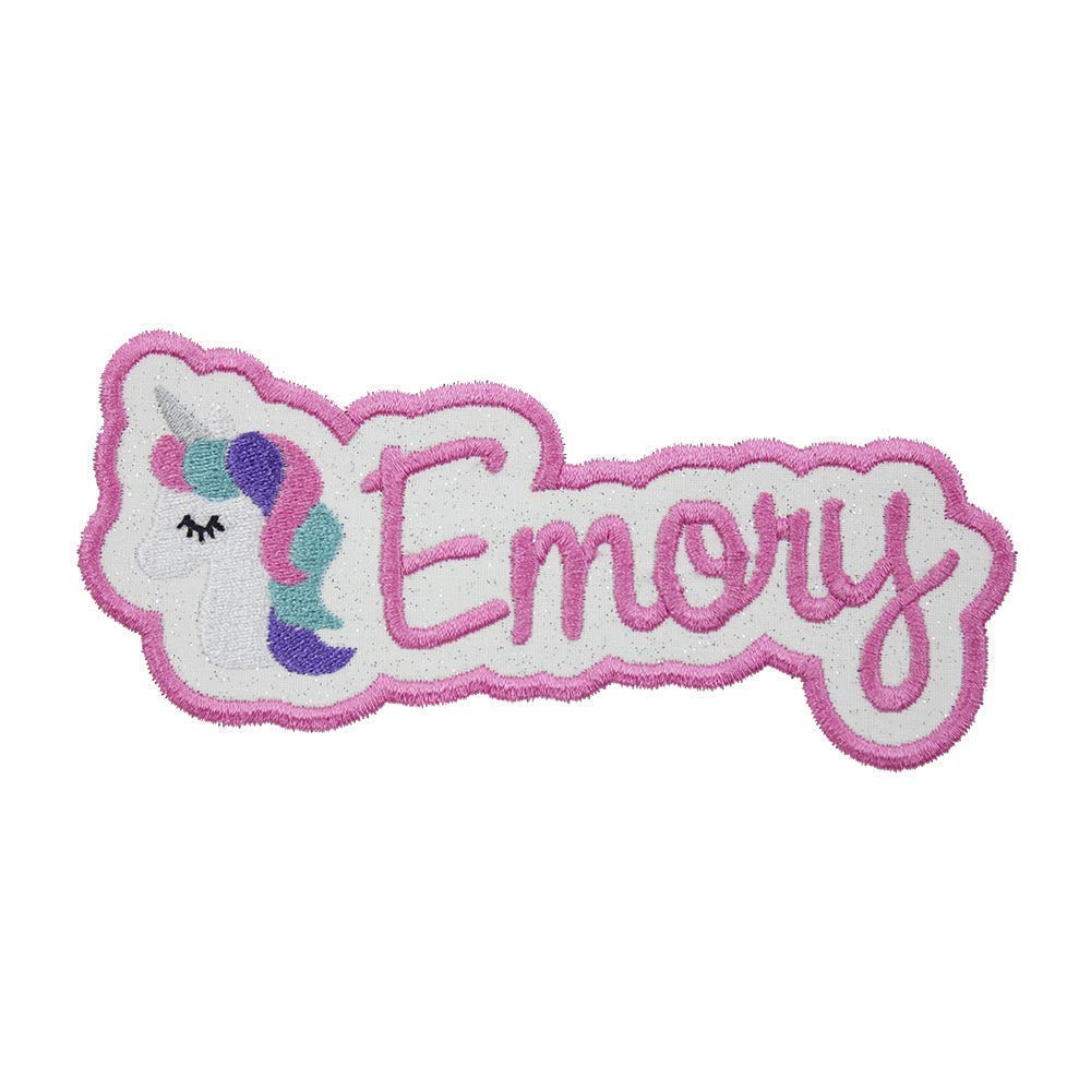 Unicorn Name Patch Personalized Patch in your choice of sew on or iron on patch