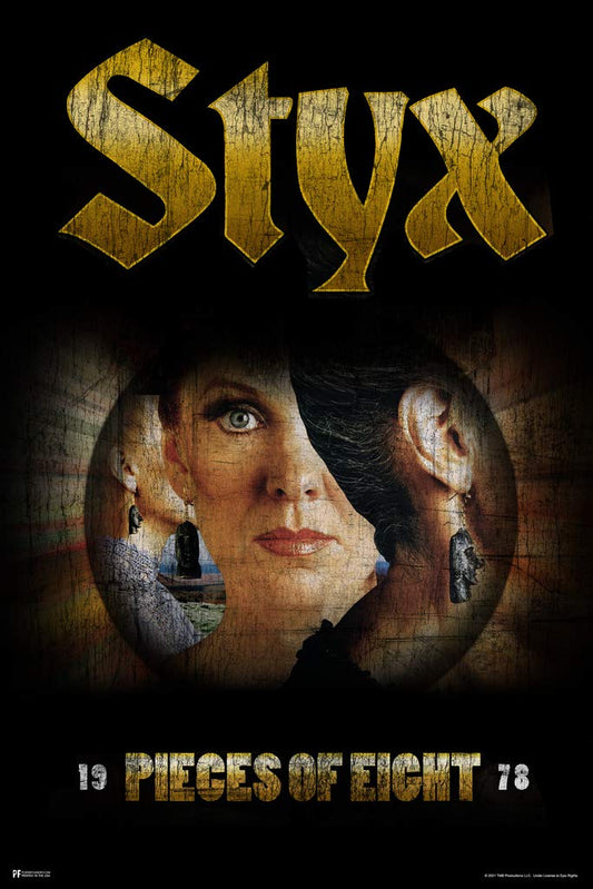Styx Pieces of Eight Album Cover Classic Rock Music Merchandise Retro Vintage 70s 80s Aesthetic Band Cool Wall Decor Art Print Poster 12x18