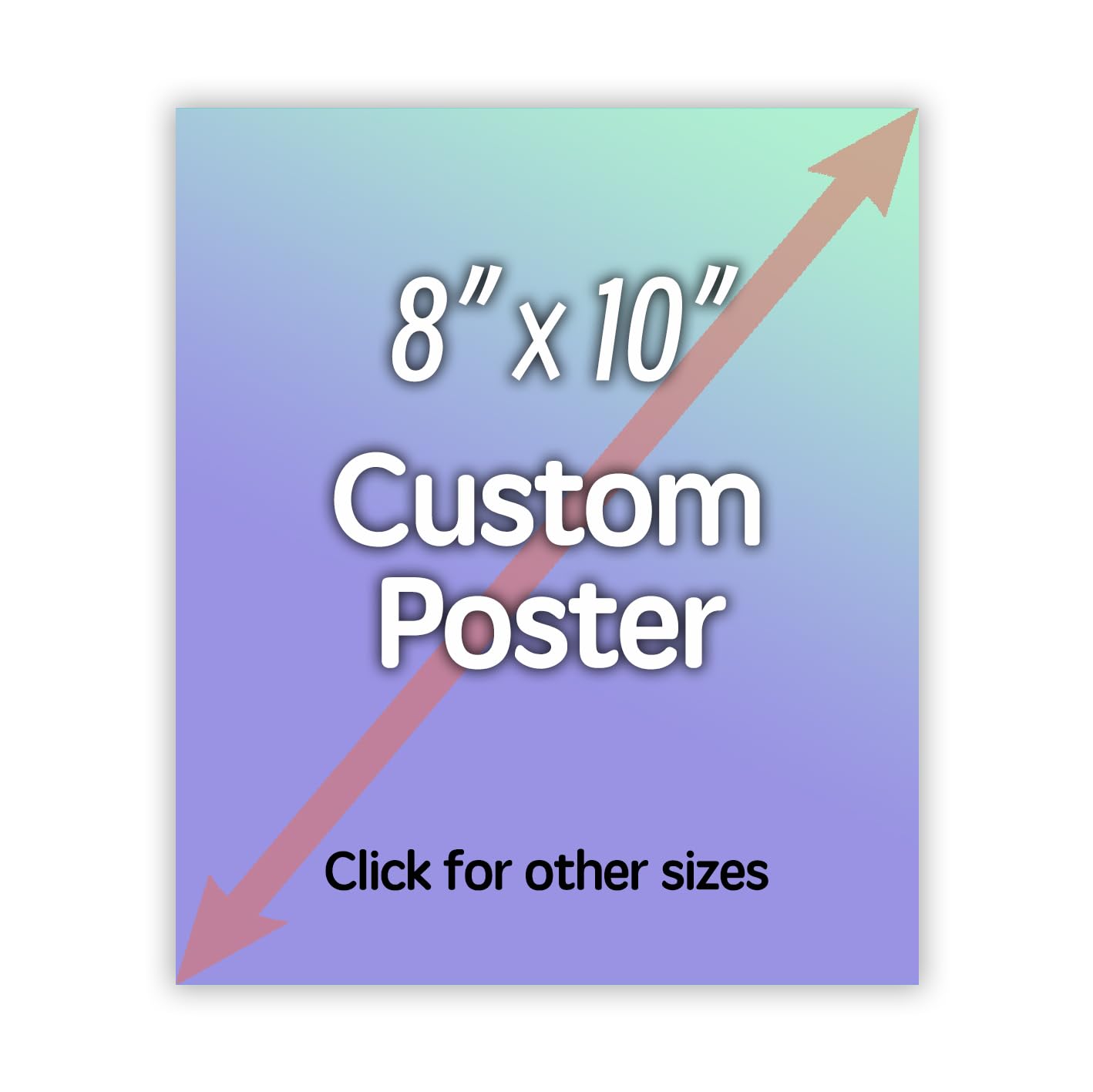 DP BOUTIQUE Custom Poster Prints - Upload Your Image/photo - Personalized Picture to Poster Printing, Wall Art Prints (8x10inches)