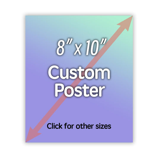 DP BOUTIQUE Custom Poster Prints - Upload Your Image/photo - Personalized Picture to Poster Printing, Wall Art Prints (8x10inches)