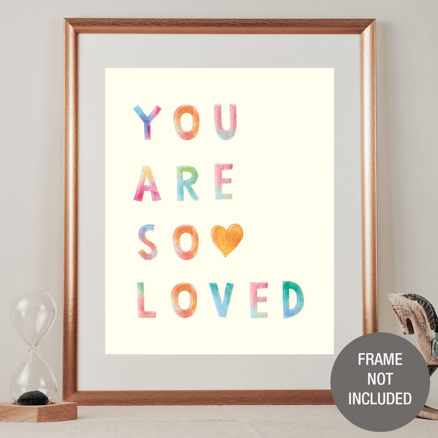 You Are So Loved - Kids Wall Art Posters for Nursery & Kids Wall Decor & Room Decor Wall Art Print for Home Decor (Premium Fine Art Matte Paper Print - Unframed 8 x 10 Inch)