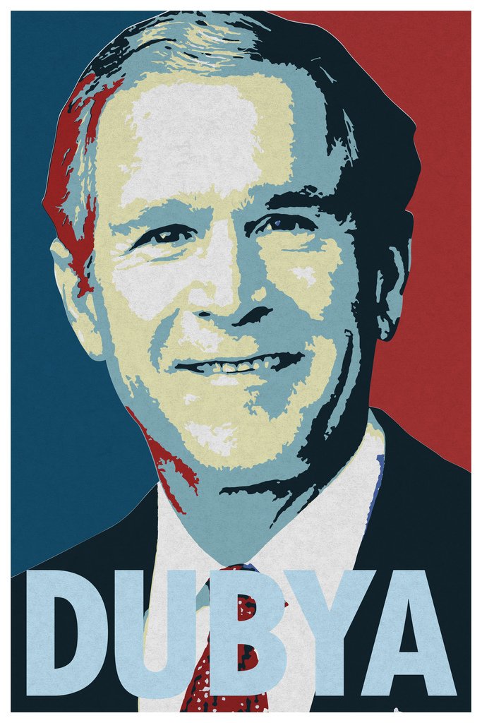 President George W. Bush Dubya Cool Wall Decor Art Print Poster 12x18