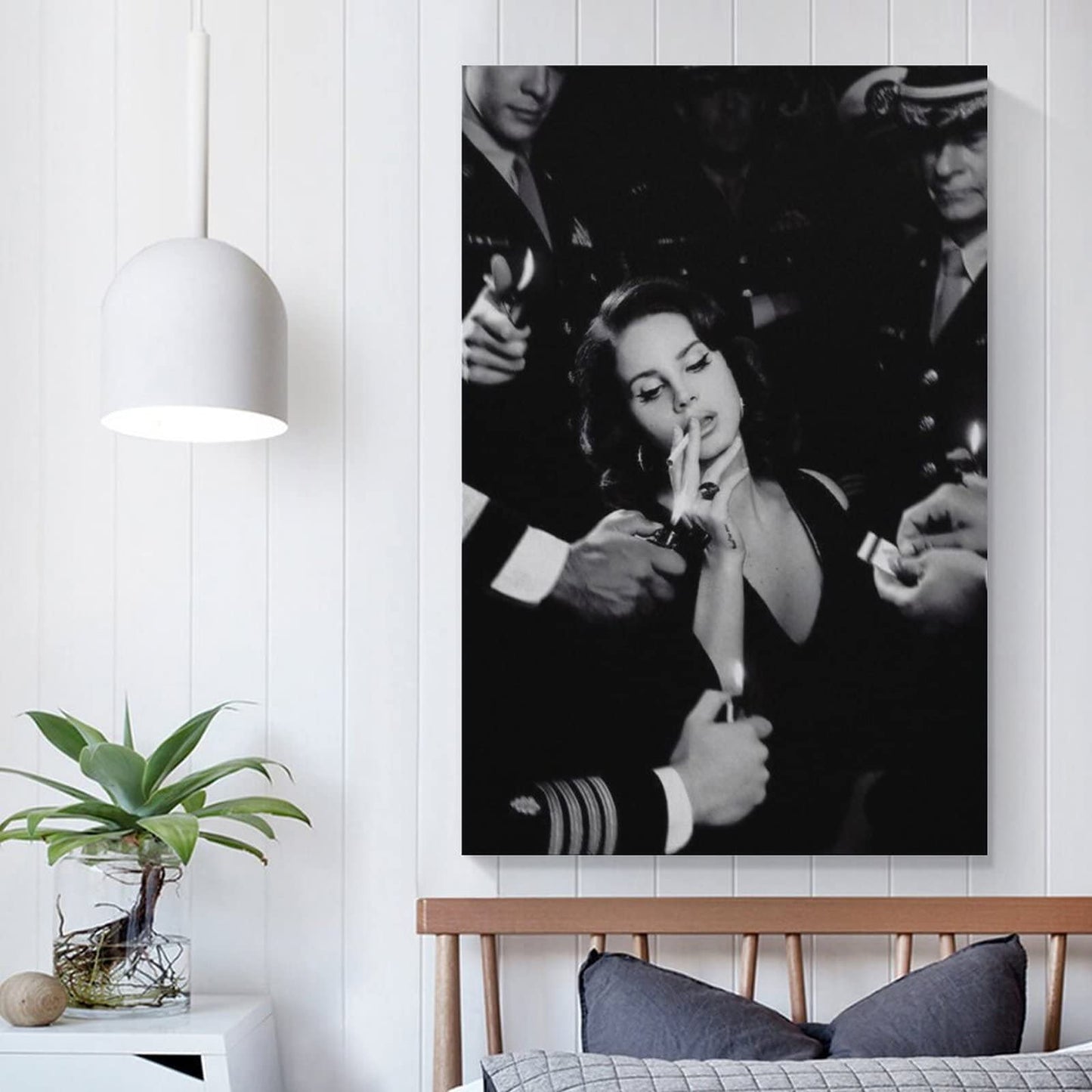 LUOWEI Lana Del Rey Poster Black and White Poster for Room Aesthetic Canvas Art Poster and Wall Art Picture Print Modern Family Bedroom Decor Posters (Unframe-style-2, 12x18inch(30x45cm))